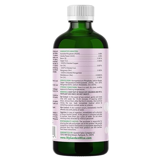 0-3-2 African Violet Fertilizer for Indoor Plants: Concentrated Plant Food – Plant Fertilizer, Bloom Booster for All Violets, Indoor Flowering Plants, Vigorous Growth and Blooming (32 OZ)
