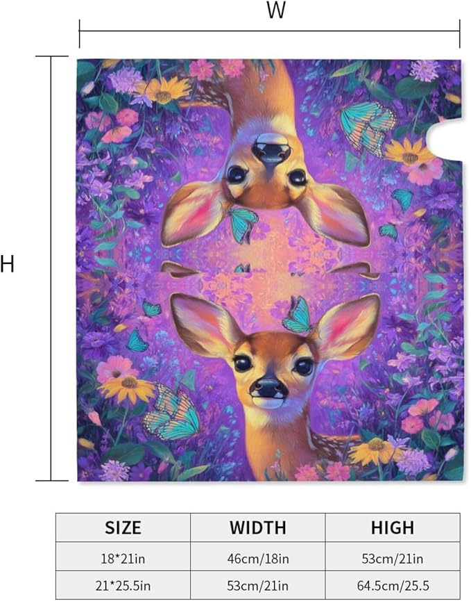 Deer Mailbox Covers Magnetic Letterbox Covers 21x18 Inch for Garden Outdoor Decoration