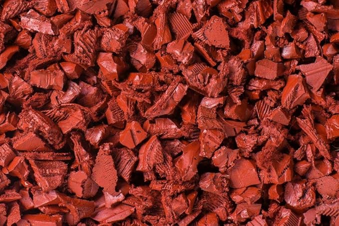 Playsafer Rubber Mulch Nuggets Protective Flooring for Playgrounds, Swing-Sets, Play Areas, and Landscaping (40 LBS - 1.55 CU. FT., Red)