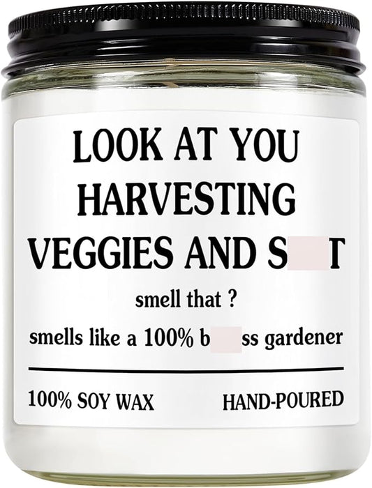 Gardening Gifts for Women - Unique Plant Lover Present, Funny Garden Gift, Relax Candle, Best Gift for Gardeners, Christmas Gifts Cool Plant Mom, Funny Garden, Growing Candle (Gardening)