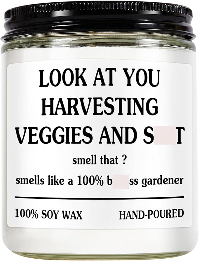 Gardening Gifts for Women - Unique Plant Lover Present, Funny Garden Gift, Relax Candle, Best Gift for Gardeners, Christmas Gifts Cool Plant Mom, Funny Garden, Growing Candle (Gardening)