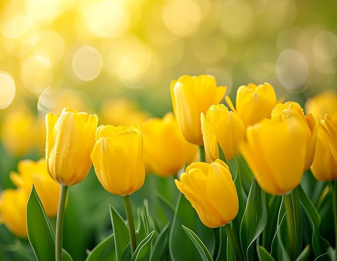 Big Smile Darwin Hybrid Tulip Bulbs for Planting - Stunning Yellow Blooms, Perennial, Top Size Bulbs (20 Bulbs)