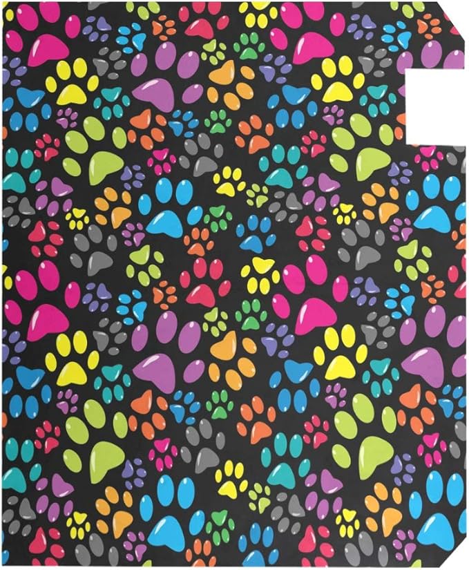 WOOR Colorful Animal Dogs or Cats Paws Magnetic Magnetic Mailbox Cover Standard Size for Garden Yard Outdoor Decorations-18 x 20.8"