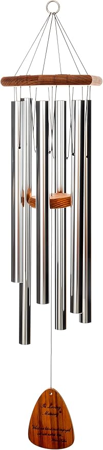 In Loving Memory 24-inch Windchime, Silver w/What we Have Once Enjoyed…