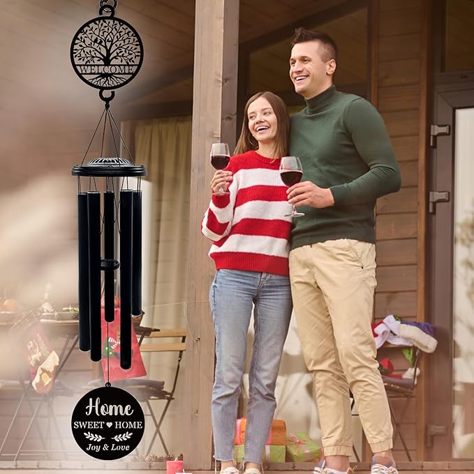 37'' House Warming Gifts New Home Wind Chimes,Housewarming Gifts Ideas for Women, Men, Couple, New Homeowner,Outdoor Decor for Patio,Garden,Yard