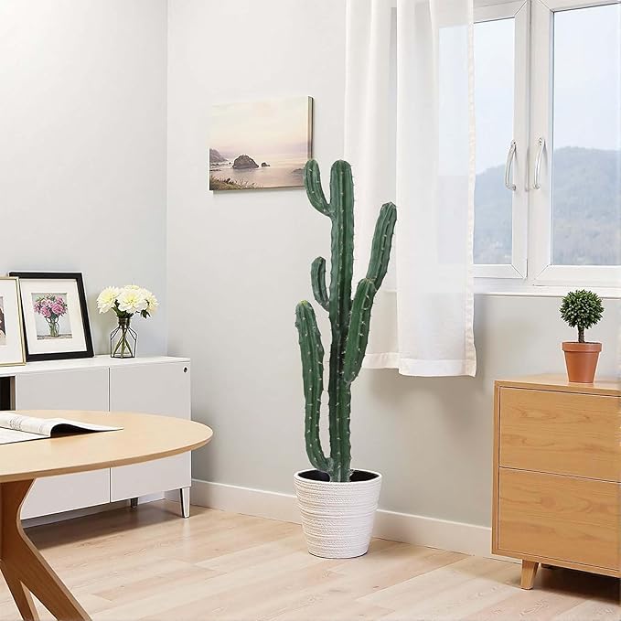 Artificial Cactus 41inch Faux Cacti Fake Saguaro Plants for Indoor Outdoor Home Office Garden Decor