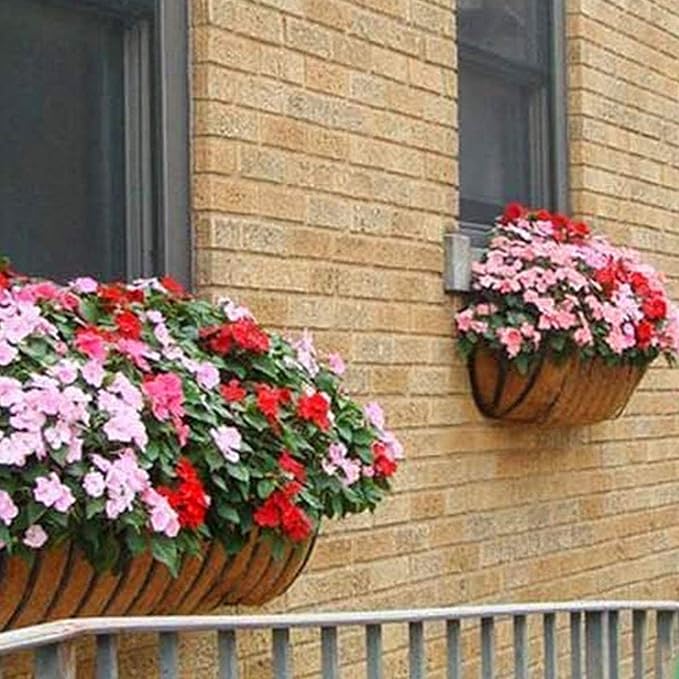 chengchuang 2 Packs Natural Coco Fiber Replacement Liner, 24/30/36/48 in Coconut Liners for Planters, Coco Liners for Window Box/Hanging Basket Liners, Durable Coconut Coir for Planting(36Inch)