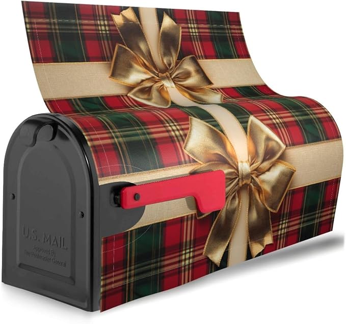 Christmas Mailbox Covers Magnetic Letterbox Covers 21x18 Inch for Garden Outdoor Decoration