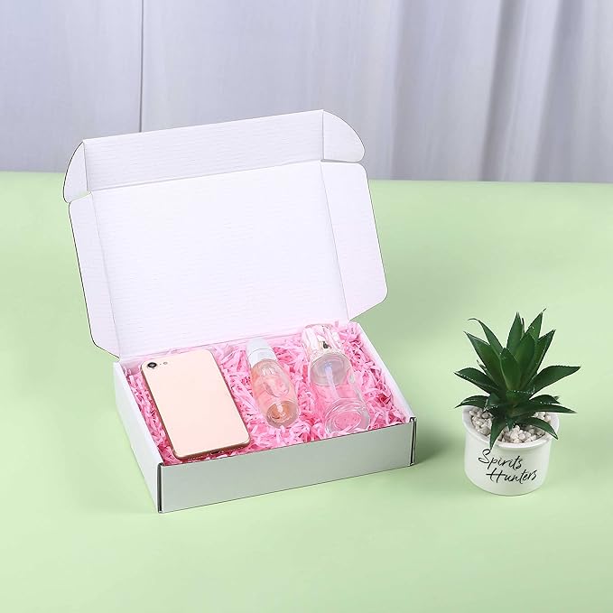 Small Shipping Boxes 9x6x2 Inch (25 Pack) - Sturdy White Corrugated Cardboard Boxes for Small Business, Ecommerce, Mailing & Packaging | Recyclable Gift & Storage Boxes