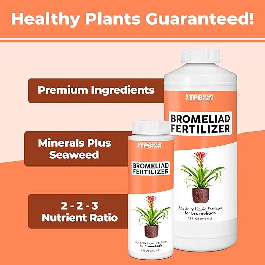 Bromeliad Fertilizer for All Bromeliaceae Plants, Liquid Plant Food, 32 oz (1 Quart)