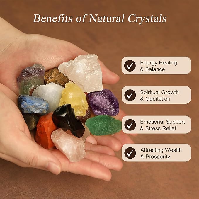 Seven Chakra Crystal Trees, Bonsai Money Tree, Healing Stones, Crystal Tree of Life, Desk Decor, Home Decor, Unique Birthday Gifts for Women Mom