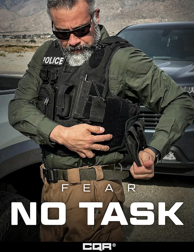 CQR Tactical Belt, Military Style Heavy Duty Belt, Webbing EDC Quick-Release Buckle