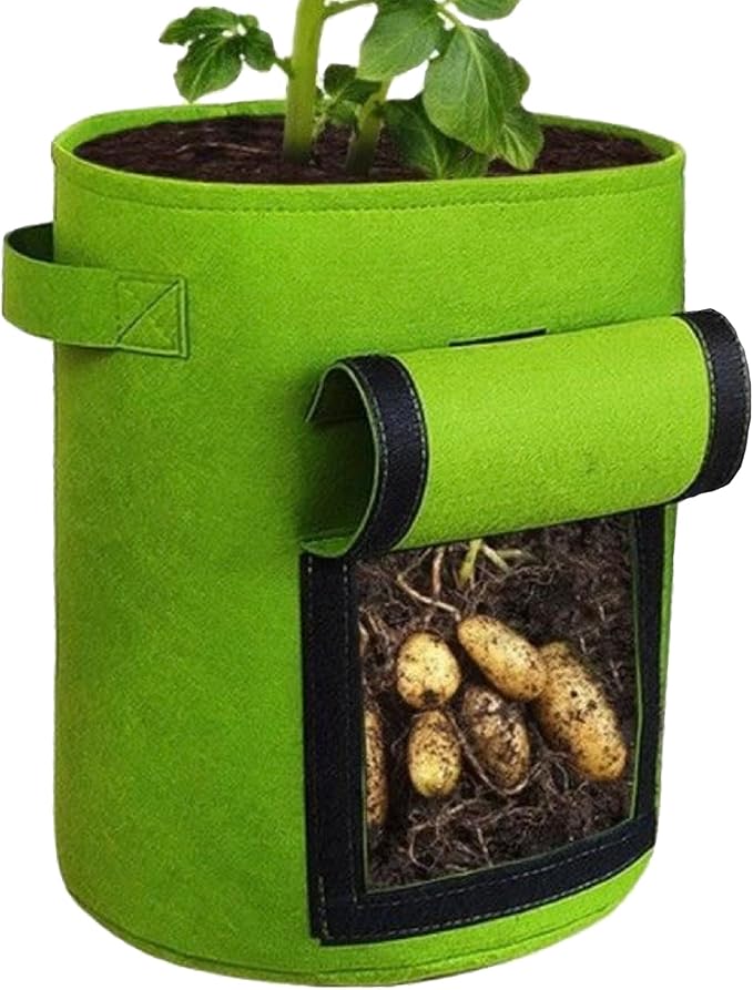 Drip Depot Heavy Duty Non-Woven Grow Bag - Color : Green - Size : 5 Gallon
