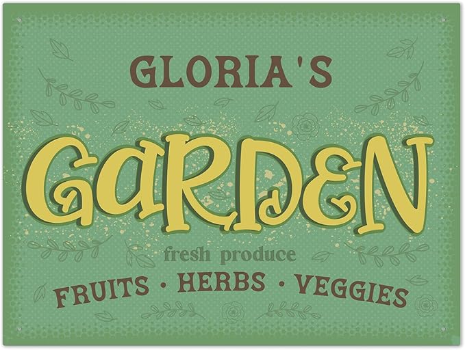Custom Garden Signs, Christmas Holiday Season, Personalized Sign for Garden Decor Sign, 18x24 Inches, Rust Free .063 Aluminum, Fade Resistant, Made in USA by Sigo Signs
