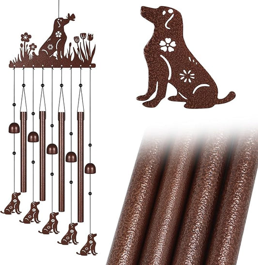 Dog Wind Chimes for Outside,Memorial Wind Chimes Gifts for Women and Grandma,Patio Garden Decor,Windchime in Loving Memory Outdoor Decoration for Yard, Patio, Porch, Lawn, Landscape