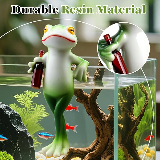 3 Pack Garden Frog Statues – Funny Outdoor Figurines for Yard, Patio, Lawn, Indoor Decor – Cute Animal Ornaments & Plant Hangers – Birthday for Women