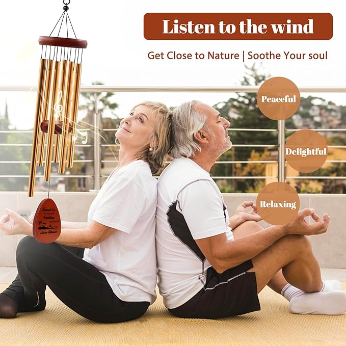 Retirement Gifts for Women Men 2025, Retirement Wind Chimes Gift for Christmas Thanksgiving, Farewell Gifts for Coworkers, Going Away Gift for Coworkers Boss Colleague Teacher, 25"