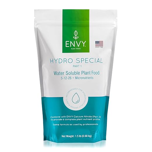 ENVY Hydro Special Plant Fertilizer, 1.5 Pound - for Indoor and Outdoor Plants, Professional Grade, Water Soluble, Made in USA - Part 1