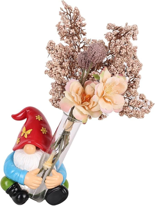 Wall Gnome Statue-Unique Wall Growers Sculpture,Cute Gnome Vase,Outdoor Tree Decorations,Patio Yard Lawn Porch Decor,Garden Ornament Gift