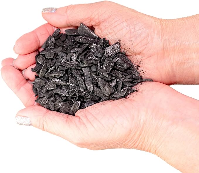 Gardenera - 20 Quart - Premium Horticultural Charcoal for Indoor Plants | Black Diamond Soil Amendment for Orchids, Terrariums, and Gardening (4 Bags of 5 Quart)