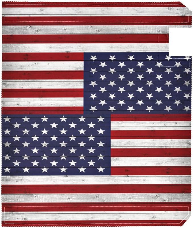 American Flag Wooden Mailbox Cover Magnetic Mailboxes Wraps Letter Post Box Cover Decorative Standard Size 18x21 in Garden Yard Decor