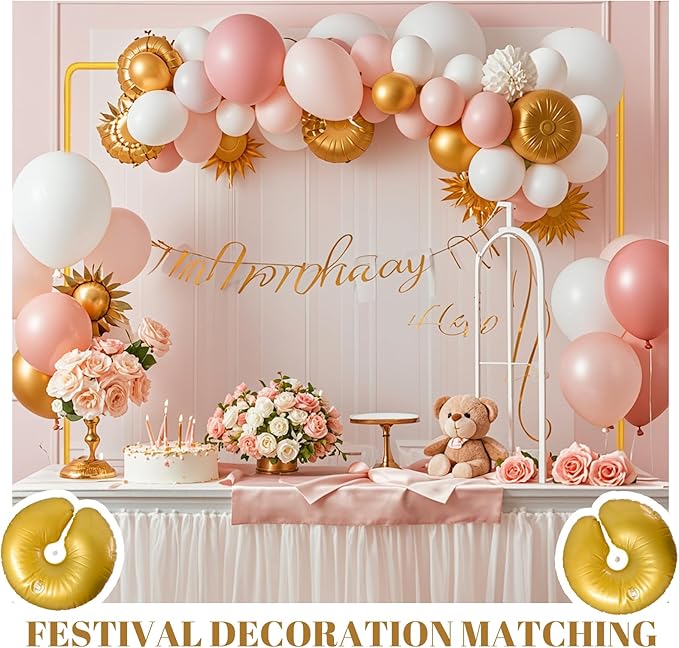 Wedding Square Backdrop Stand, Wedding Arches Frame, Wedding Arch Stand, Metal Balloon Backdrop Stand for Ceremony Party Birthday Party, Garden Arbors Stand, 6.6FT x 6.6FT Gold