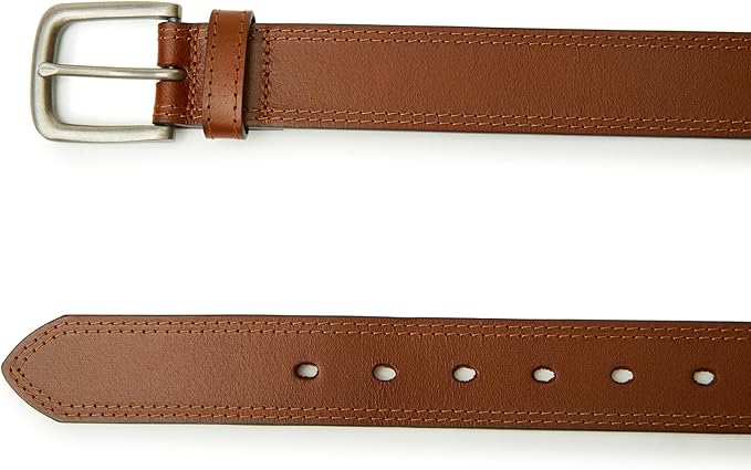 VATAN Men's Genuine Leather Casual Every Day Jeans Belts, Handmade Men Leather Belt with Gift Box