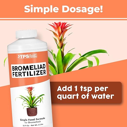 Bromeliad Fertilizer for All Bromeliaceae Plants, Liquid Plant Food, 32 oz (1 Quart)