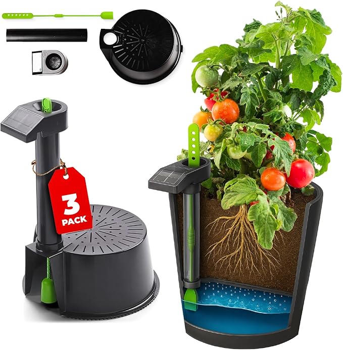 Self-Watering Planter Insert (3PK) - Turn Any Bucket into a Self-Watering Container Garden