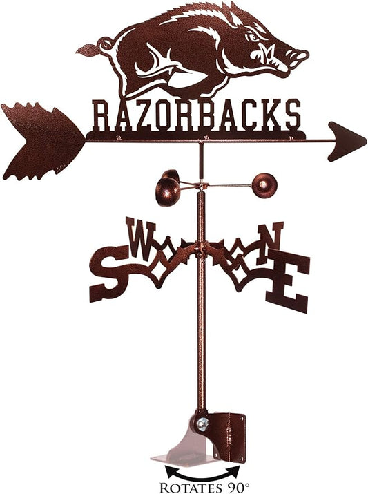 SWEN Products Arkansas Razorbacks Weathervane (Adjustable Mount Include)