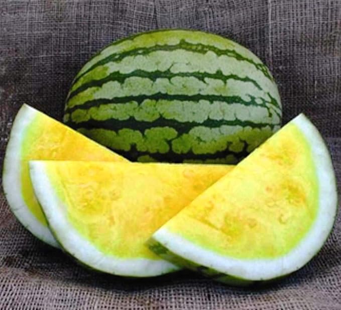 Seeds Yellow Watermelon 11 lbs - Fruits for Planting - GMO Free