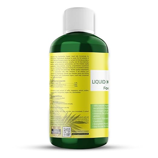 Liquid Kelp Fertilizer: Premium Dracaena Fertilizer - Plant Food for Dracaena - Organic Seaweed Fertilizer for Robust Growth (32 OZ)