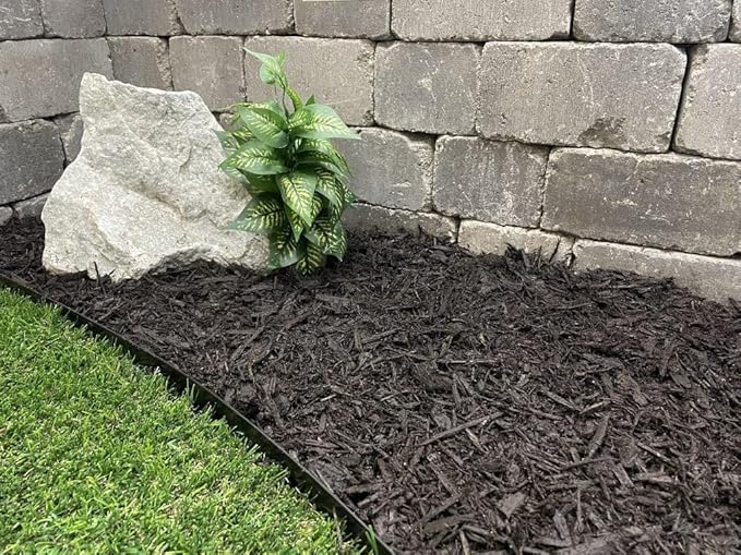 – 100% Wire-Free Premium Grade Shredded Rubber Mulch for Playgrounds & Landscaping | Safe for Kids & Pets, No Replacement Needed, Ultra Durable | Brown, 10 lb (0.6 cu ft)