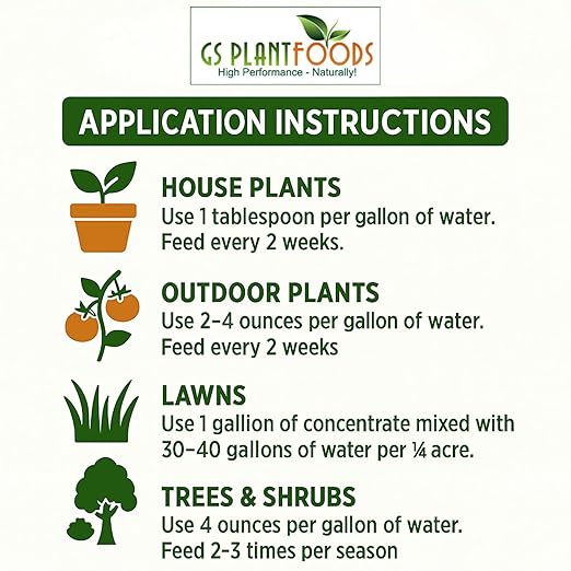 GS Plant Foods Liquid Fish Fertilizer - Organic Material Review Institute Listed (1 Gallon) – Natural Hydrolyzed Fish Fertilizer for Gardens, Lawns & Container Growing