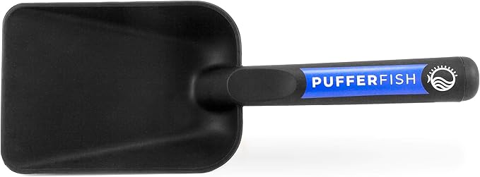PUFFERFISH Sand Super Scoop™ | Hand Shovel for Epic Sand Castles | Super Strong & Perfectly Balanced | Adult Sized | Made of Recycled Fishing Nets