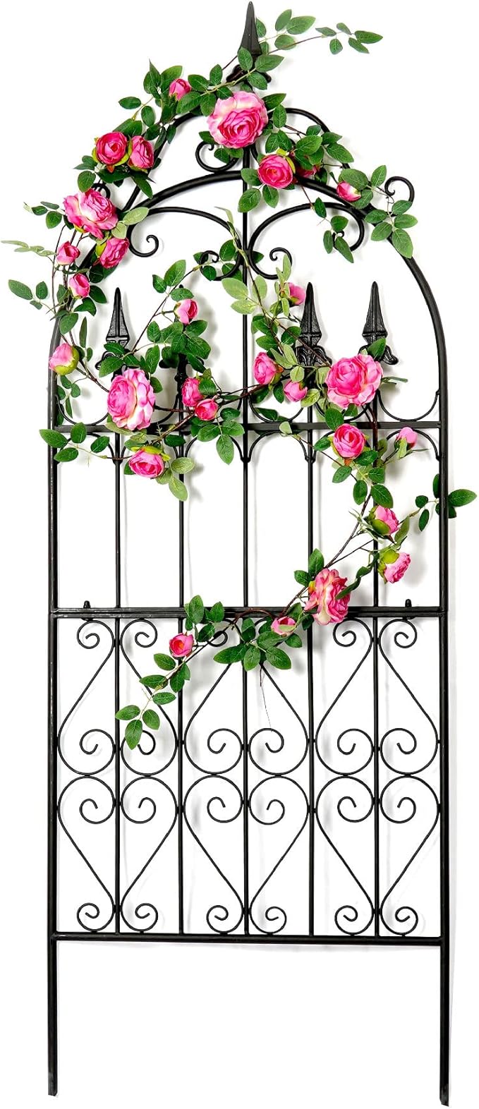 Trellis 60” x 21.7” for Climbing Plants 5FT Metal Iron Wire Vine Flower Trellises for Outdoor Climbing Plants Support
