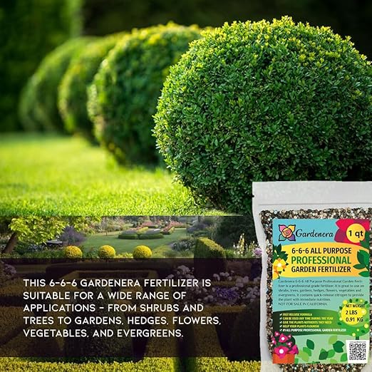 Gardenera 6-6-6 All Purpose Professional Garden Fertilizer - Optimize Nutrition for Thriving Plants in Every Corner of Your Garden - 5 QUARTS