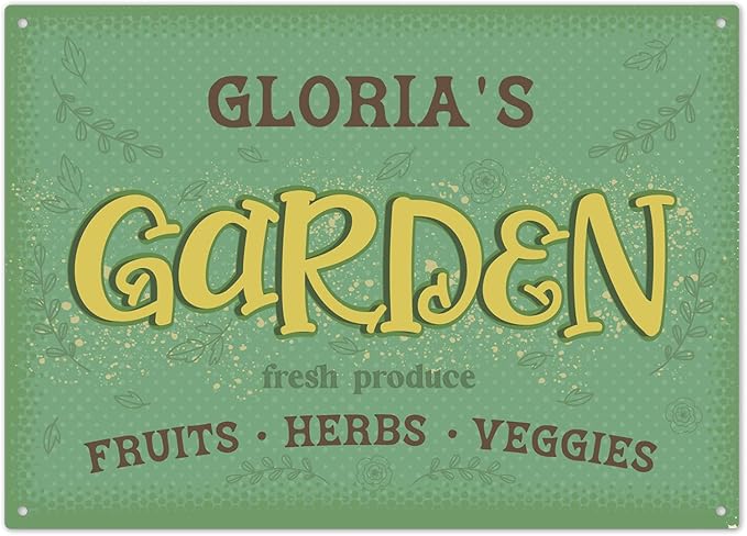 Custom Garden Signs, Christmas Holiday Season, Personalized Sign for Garden Decor Sign, 10x14 Inches, Rust Free .040 Aluminum, Fade Resistant, Made in USA by Sigo Signs