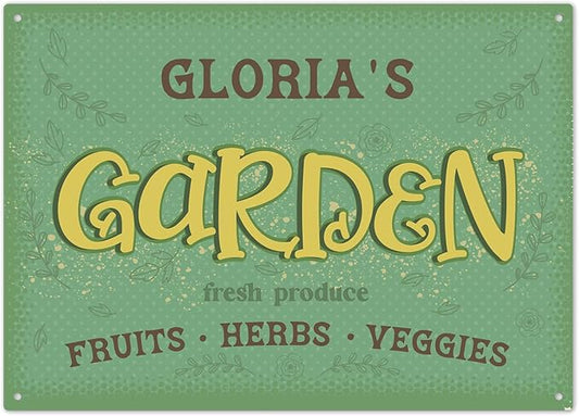 Custom Garden Signs, Christmas Holiday Season, Personalized Sign for Garden Decor Sign, 10x14 Inches, Rust Free .040 Aluminum, Fade Resistant, Made in USA by Sigo Signs
