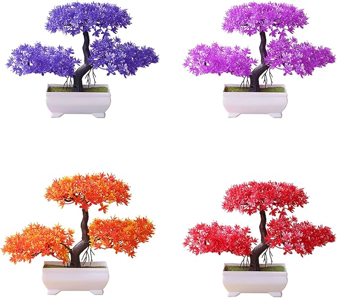 Talent Star Artificial Bonsai Tree Juniper Faux Plants Indoor Small Fake Plants Decor with Pots for Home Table Office Desk Bathroom Shelf Bedroom Living Room Farmhouse Decorations Wedding Tabletop Ro