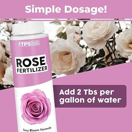 TPS NUTRIENTS Rose Fertilizer for Flowering Plants, Liquid Plant Food 8 oz (250mL)