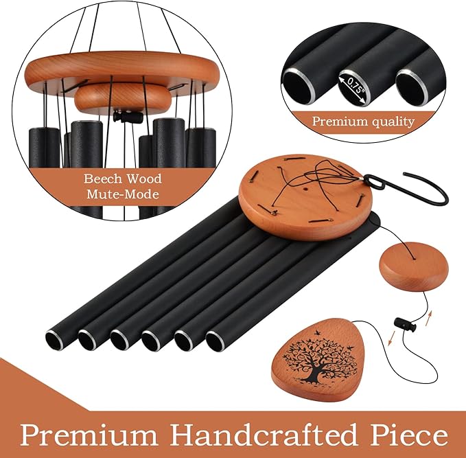 Wind Chimes for Outside, Memorial Wind Chimes for Loss of Loved one, Memorial/Sympathy/Remembrance Gifts,Outdoor Clearance for Home & Garden Decor