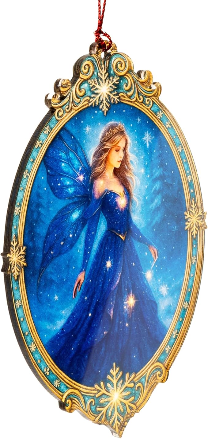 Fairy Ornament – Fantasy Gifts | Fairy Gifts for Women + Magical Fairy Decor – Christmas Fairy Ornament 2025 – Suncatcher Effect Window Hanging – Car Hanging Decoration