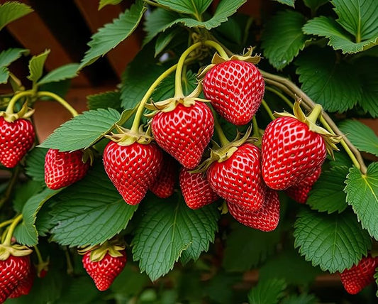 Red Sparkle Strawberry Plants - Fruit Very Firm, Sweet, High Yields (30 Plants)
