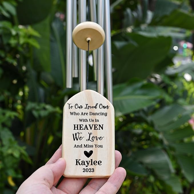 Memorial Wind Chimes - Sympathy Gifts for Loss of Loved One - Bereavement Gifts in Memory