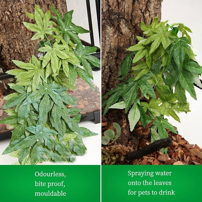 Dsoar 50cm/20in Aquarium Decorations Plants Artificial Fake Plastic Water Grass Plants for Fish Tank Aquarium Decor Artificial Hanging Plants