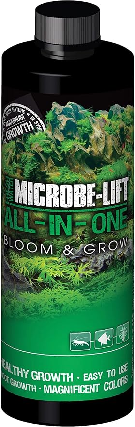 MICROBE-LIFT All in One Aquatic Plant Fertilizer, Increases Plant and Root Growth, Improves Coloring, 8 Fl Oz