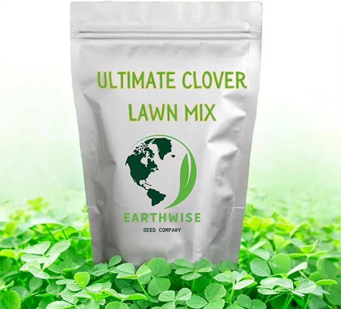 Earthwise Ultimate Clover Lawn Mix – Low-Maintenance, Eco-Friendly Yard- 1lb - Covers 500sqft