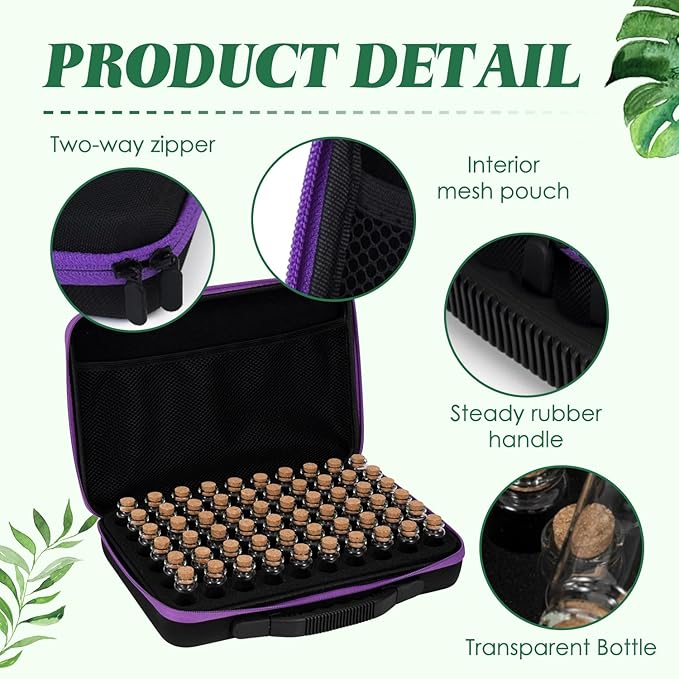 60 Slots Seed Storage Organizer, Garden Seeds Saver Box Gardening Seed Keeper Set Labels Stickers Funnel Tweezer Plant Storage Glass Drift Bottle