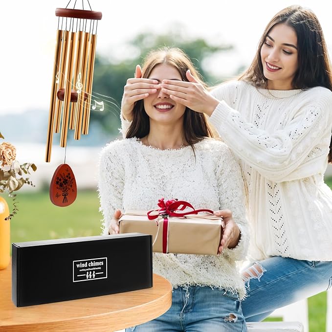 Friendship Gifts for Women, Birthday Gifts for Women Friendship, Best Friends Wind Chimes Gift for Christmas Thanksgiving, Gift for Friend BFF Sister for Garden Home Outdoors Decorations